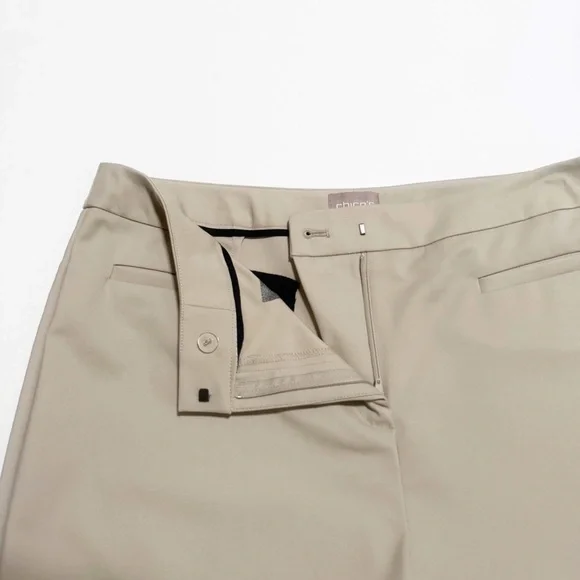 Chicos Classic Flat Front Ankle Pants - Picture 4 of 9